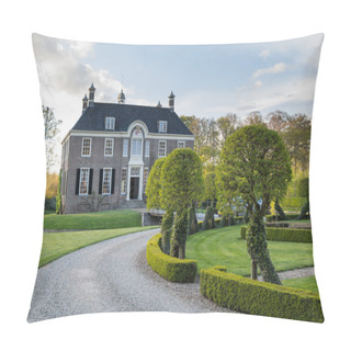 Personality  DALFSEN, NETHERLANDS, - May 01, 2015:  Medieval Estate House Den Berg In Dalfsen MIllingen Pillow Covers