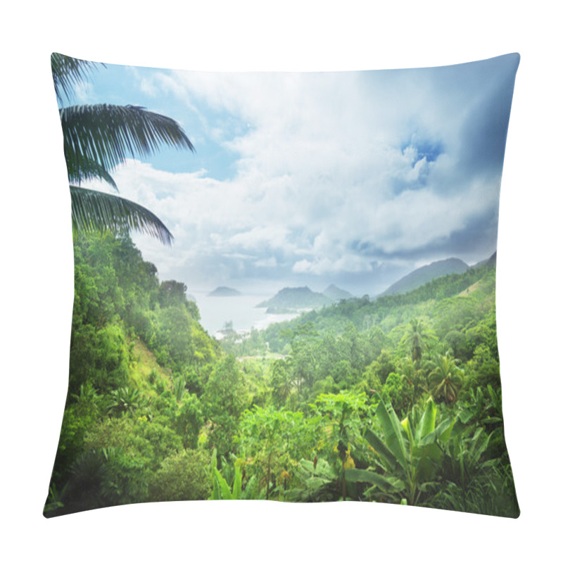 Personality  jungle of seychelles island pillow covers
