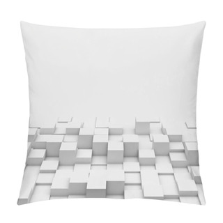Personality  Cubes Background With Copy Space, 3d Render Pillow Covers