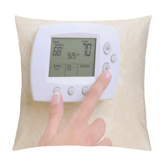 Personality  Thermostat Setting The Temperature Pillow Covers