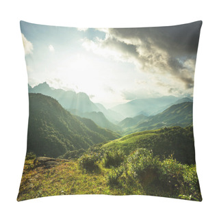 Personality  Mountains In Vietnam Pillow Covers