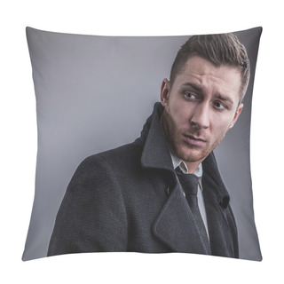 Personality  Elegant Young Handsome Man Pillow Covers