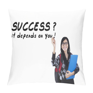 Personality  Student Writes Motivation Word 1 Pillow Covers