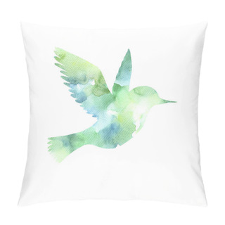Personality  Watercolor Flying Bird Silhouette Pillow Covers