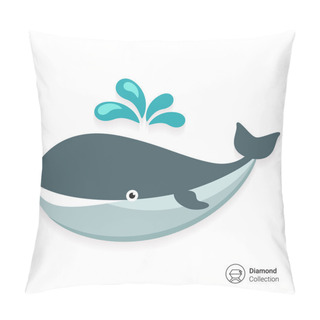 Personality  Whale Icon Pillow Covers