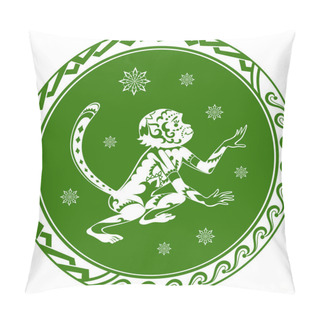 Personality  Ethnic Ornamented Monkey Pillow Covers