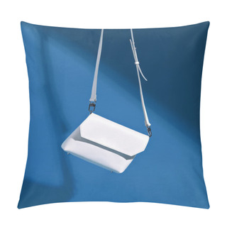 Personality  Trendy White Cross Body Handbag. Pillow Covers