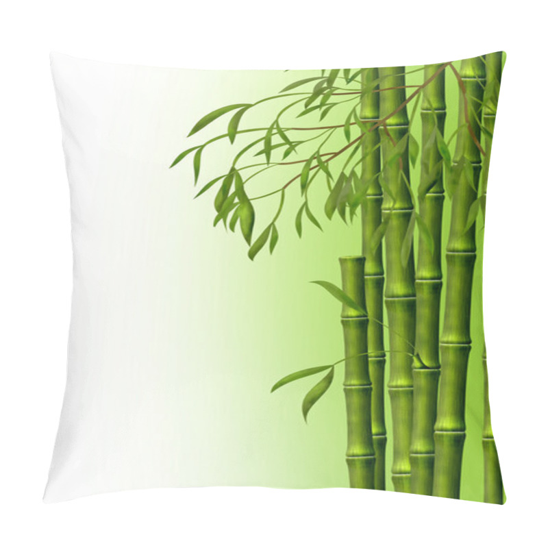 Personality  A bamboo grove, the background pillow covers