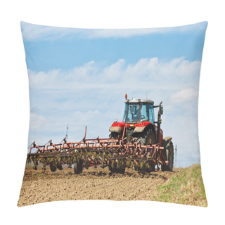 Personality  Farmer Plowing The Field Pillow Covers