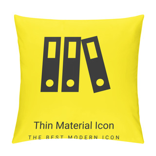 Personality  Archives Minimal Bright Yellow Material Icon Pillow Covers