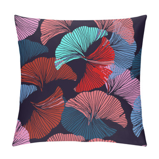 Personality  Hand Drawn Leaf Of Ginkgo Biloba.pattern Pillow Covers