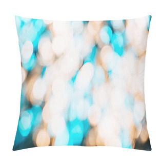 Personality  Defocused Abstract Background With Beautiful Shiny Bokeh Lights Pillow Covers