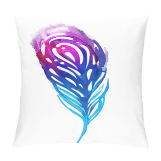 Personality  Boho Style Colorful Feather Pillow Covers