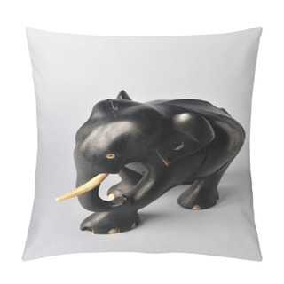 Personality  Elephant. Ghana's Wood Carving . Pillow Covers