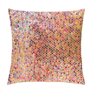 Personality  Beautiful Colorful Decorative Mosaic Tiles Background Pillow Covers
