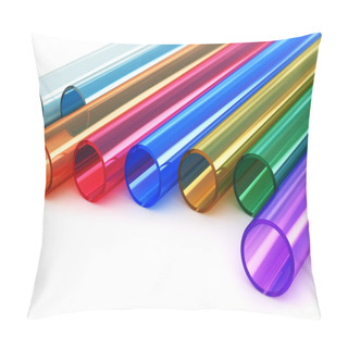 Personality  Color Acrylic Plastic Tubes Pillow Covers