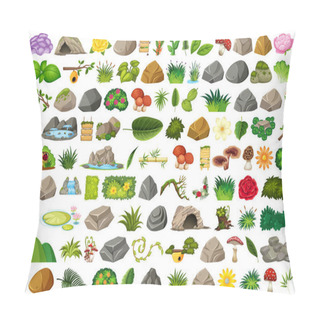 Personality  Set Of Isolated Objects Theme - Nature Pillow Covers