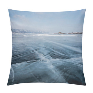 Personality  Cracks On Frozen River Pillow Covers