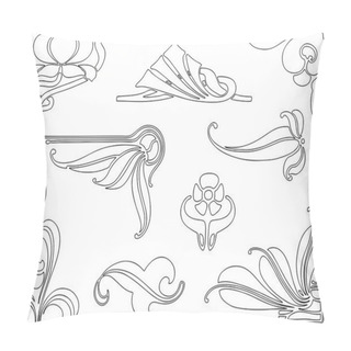 Personality  Vector Image Of A Set Of Decorative Design Elements Pillow Covers