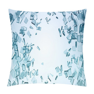 Personality  Damage And Wreck: Pieces Of Broken Glass Pillow Covers