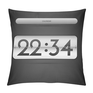 Personality  Countdown Ounter. Vector Illustration.  Pillow Covers