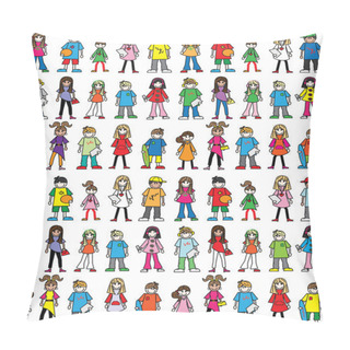 Personality  Young People Teens Boys Girls Seamless Background Pillow Covers
