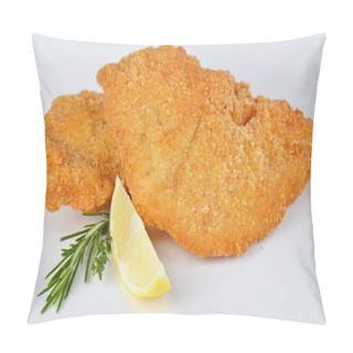 Personality  Steak Schnitzel Isolated, Escalope Meat Pillow Covers