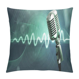 Personality  Retro Style Microphone Pillow Covers