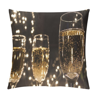 Personality  Champagne Flutes Pillow Covers