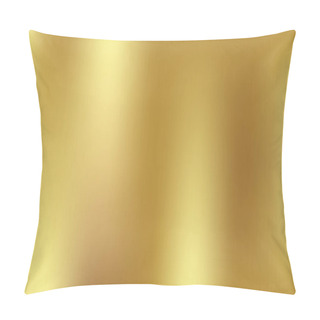 Personality  Gold Gradient Background Vector Icon Texture Metallic. Golden Background Vector Illustration.  Pillow Covers