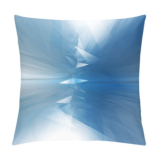 Personality  Triangular Ice Abstraction. Pillow Covers