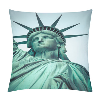 Personality  The Statue Of Liberty At New York City  Pillow Covers