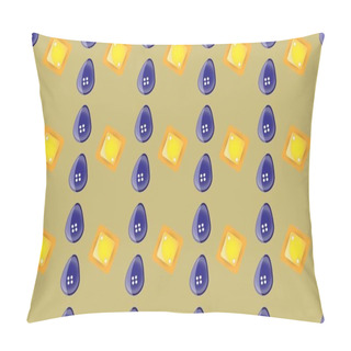 Personality  Colored Background With Different Accessories Pillow Covers