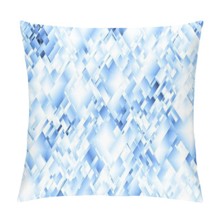 Personality  Abstract Digital Geometrical Pattern. Horizontal Orientation. Geometric Futuristic Image. Low Poly Texture. Pillow Covers