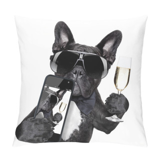 Personality  French Bulldog Selfie Pillow Covers