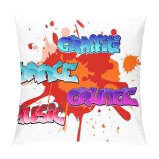 Personality  Graffiti Elements Background Pillow Covers