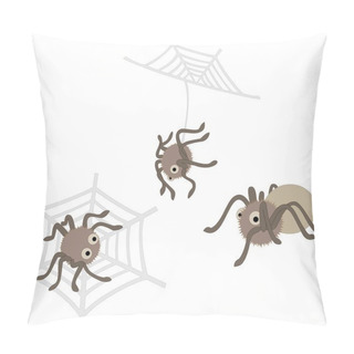 Personality  Cute Vector Spiders Pillow Covers