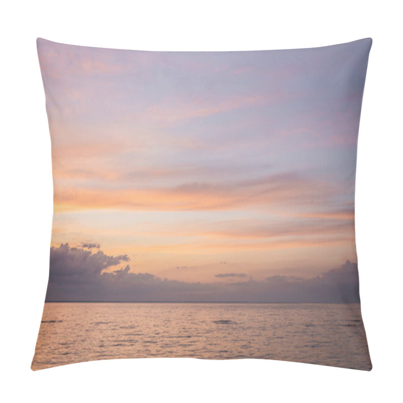Personality  Landscape of cloudy sky and sea during sunset  pillow covers