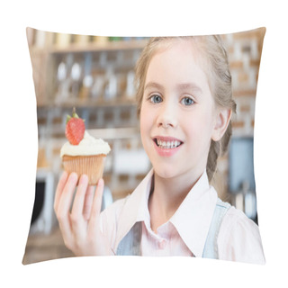 Personality  Little Girl With Cake Pillow Covers