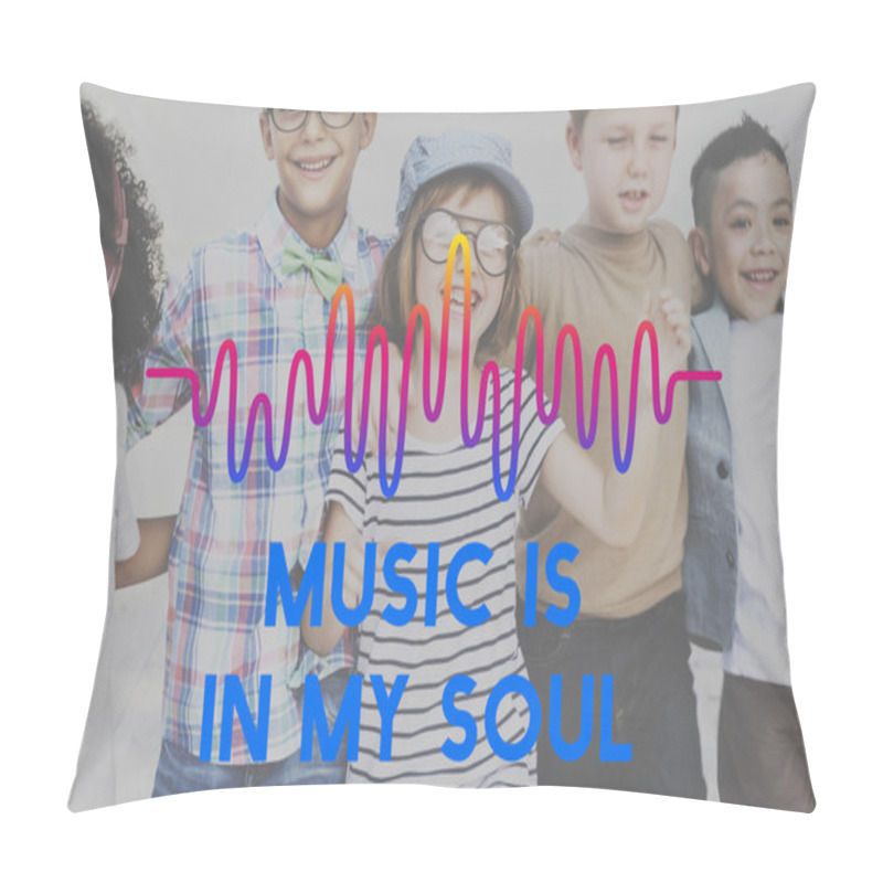 Personality  Children have fun together pillow covers