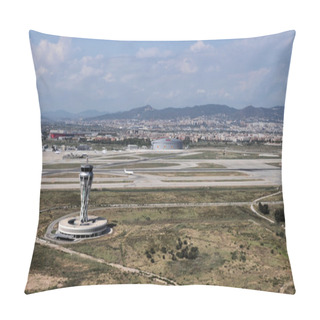 Personality  Barcelona Airport Control Tower Pillow Covers