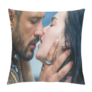 Personality Love Story. Beautiful Young Couple Hugging. Love Concept. Couple Is Hugging. Passion Love Couple. Romantic Moment. Muscular Man And Fit Slim Young Female Kissing. Couple Goals. Pillow Covers