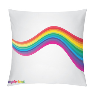 Personality  Rainbow Wave Pillow Covers