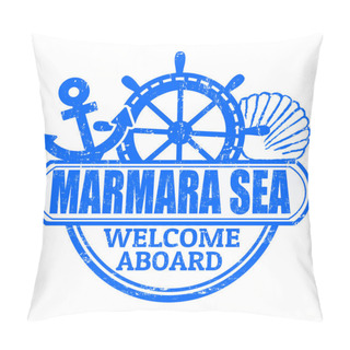 Personality  Marmara Sea Stamp Pillow Covers
