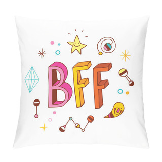 Personality  BFF - Best Friends Forever Pillow Covers