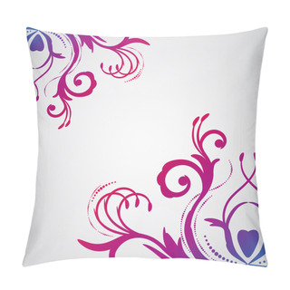 Personality  Abstract Floral Background With Oriental Flowers. Pillow Covers