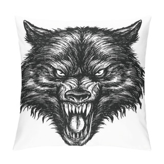 Personality  Hand Drawn Wolf Pillow Covers