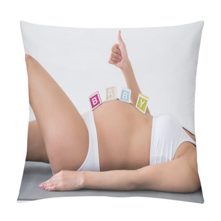 Personality  Pregnant Woman With Baby Word Pillow Covers