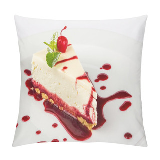 Personality  Classic Cheesecake In A Raspberry Pillow Covers