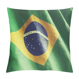 Personality  Brazilian Flag Pillow Covers